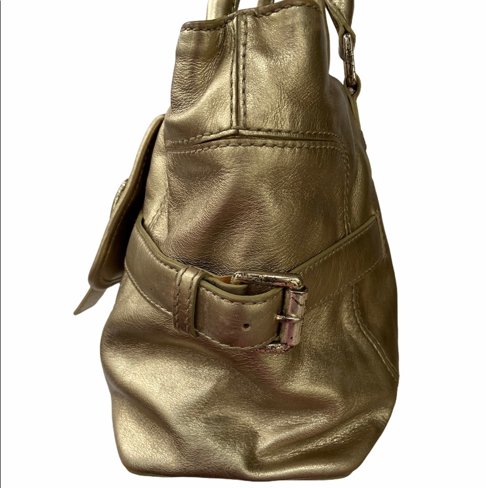 Michael Michael Kors Metallic Gold Leather Bag - Picture 4 of 16